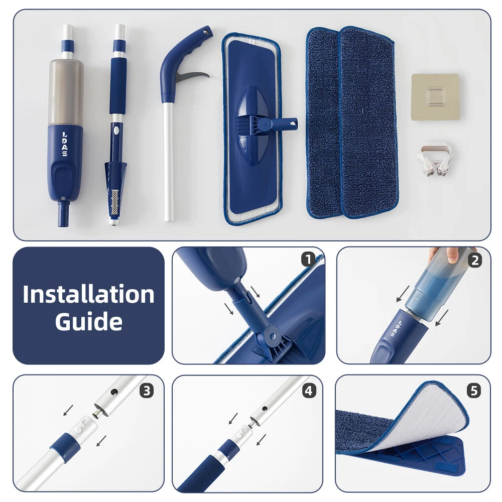 Spraymopp för kök, kakel och trägolv