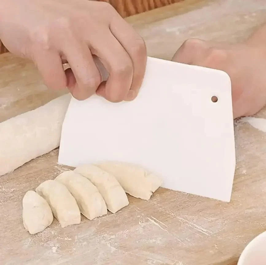 🍰 Multifunktionell Degskrapa för Bröd- och Tårtbakning - Ekologisk DIY Degskrapa - Storlek 13x9CM