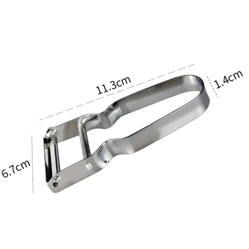 Magiskt Trio Skalborttagare i Rostfritt Stål U-typ - Ekologiskt Kökverktyg