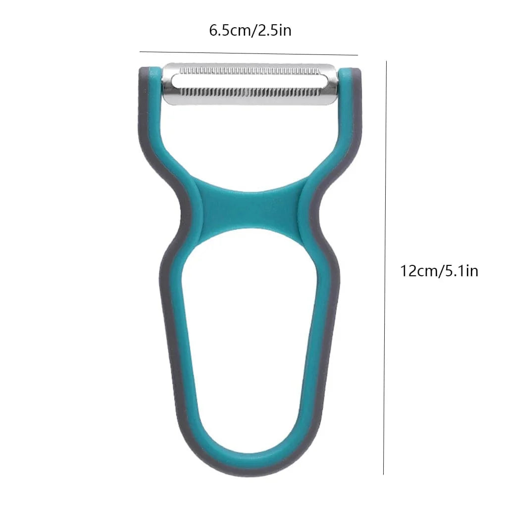 Grönsaksskalare i rostfritt stål multifunktion x3 Röd Set köksredskap 3 delar i slumpmässig färg
