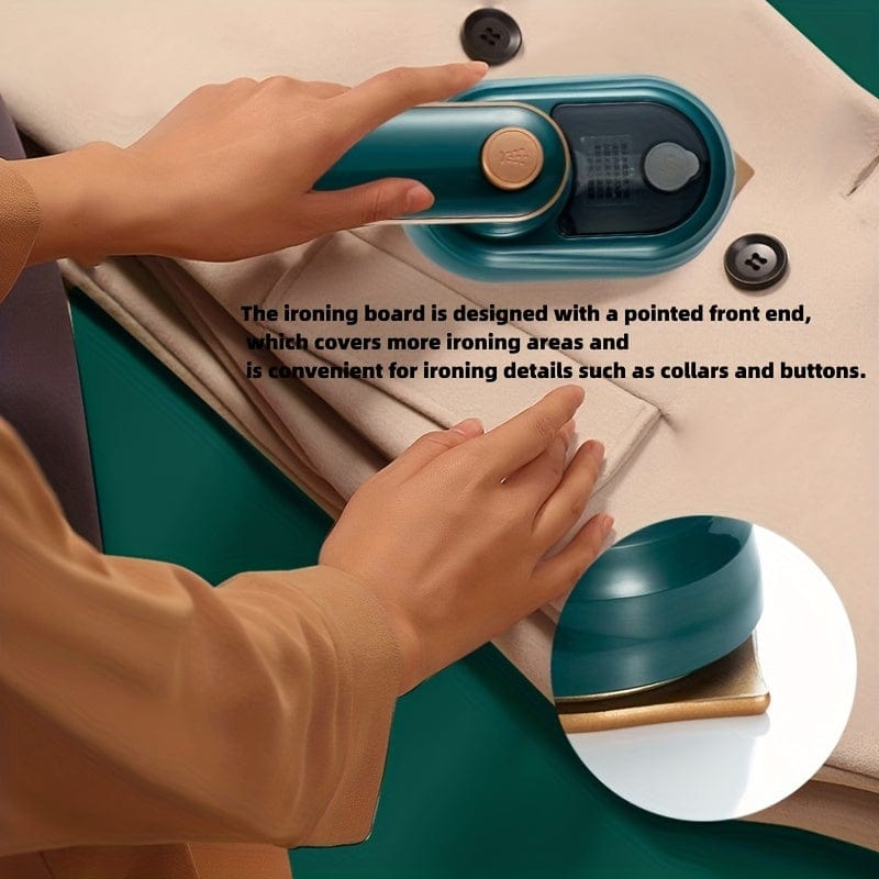 Resebar - Fällbar Ångstrykjärn - 180° Rotation, Professionell Kvalitet, Strömad via Kontaktuttag - Hem och Resa