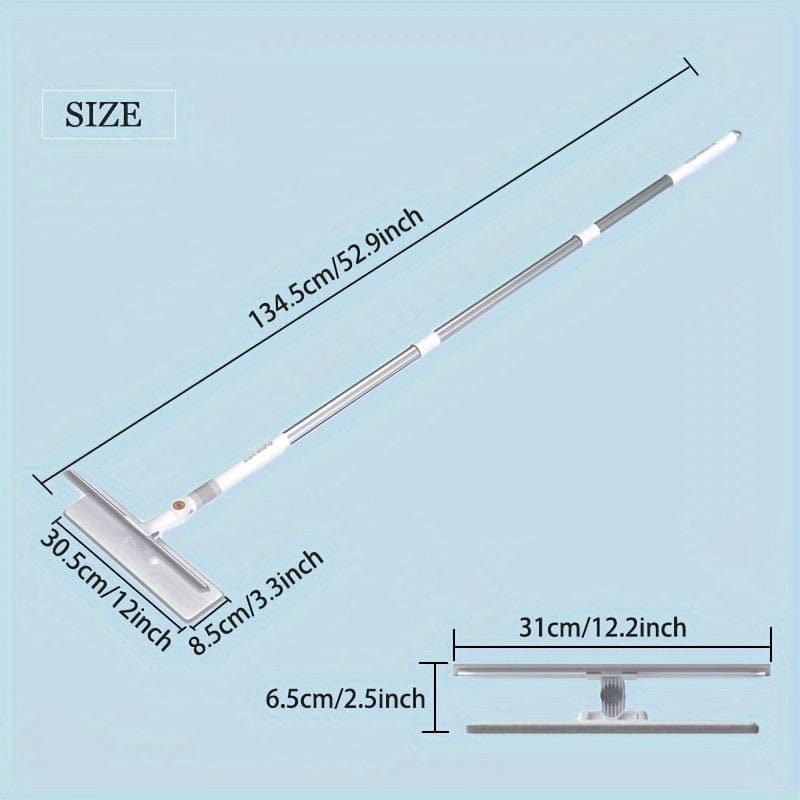 Utökningsbar Fönsterskrapa 2 i 1 för Fönster, Rotationsmopp och Skrapa, Fönsterskrapa, Bilscheiben Skrapa 1 st