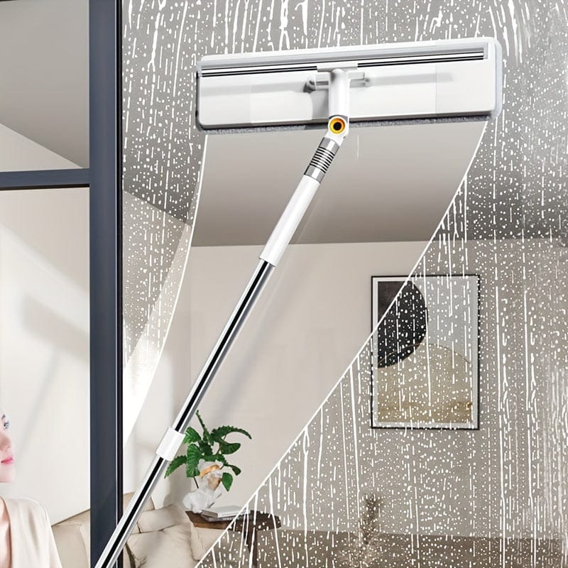 Utökningsbar Fönsterskrapa 2 i 1 för Fönster, Rotationsmopp och Skrapa, Fönsterskrapa, Bilscheiben Skrapa 1 st