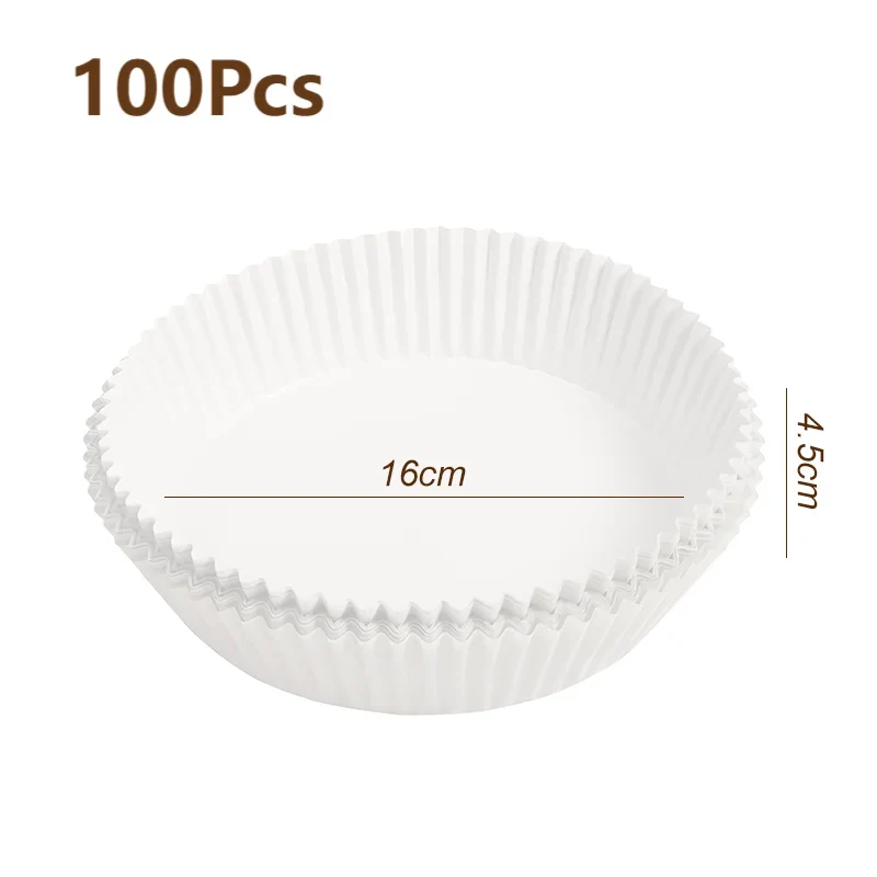 Engångsliner för airfryer - Mikrovågssäker matlagningstillbehör 16cm B 100st