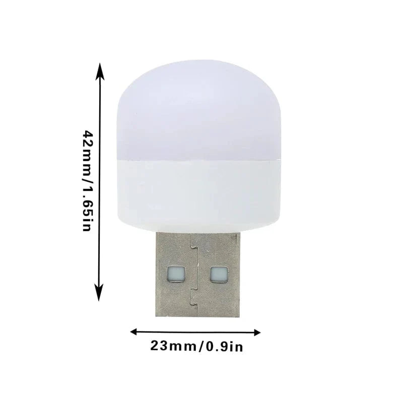 Mini Lampa för Läsning USB Varm Vit Uppladdningsbar 1-10 Stk