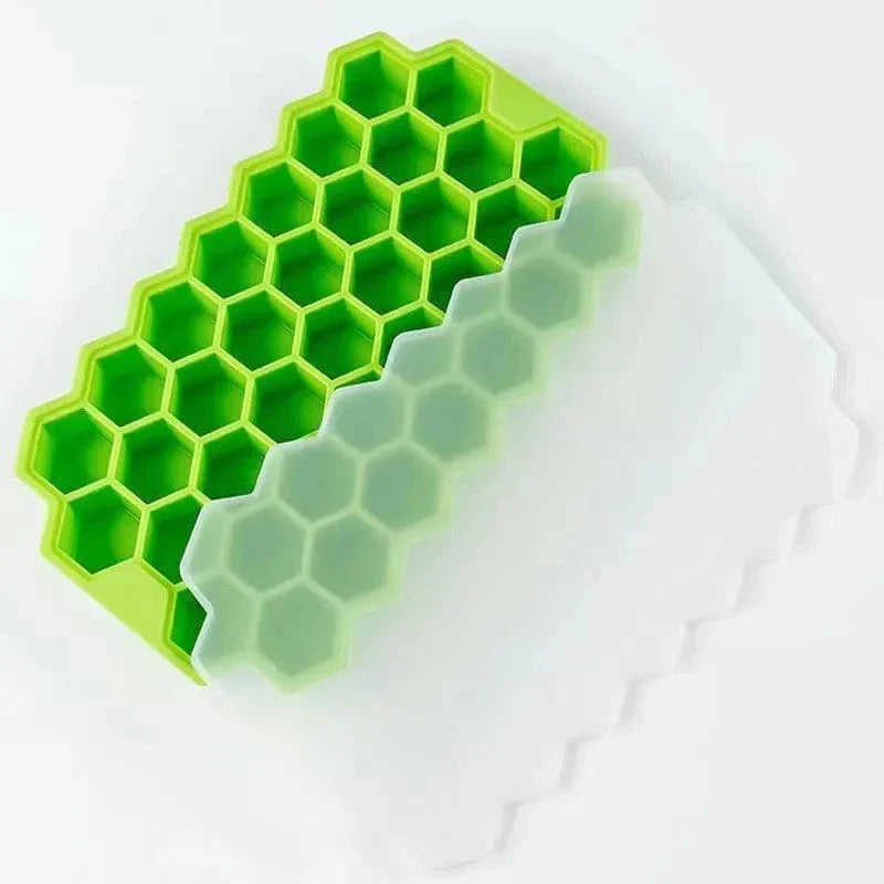 Siliconisk Isbitsform 37 Kuber - Miljövänlig - BPA-fri Grön / 1PCS-37Cube