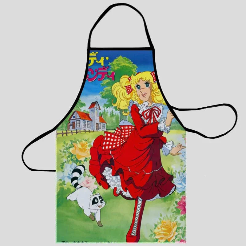 Köksförkläde Oxford i tyg för kvinnor - Förkläde för städning i hemmet med ficka