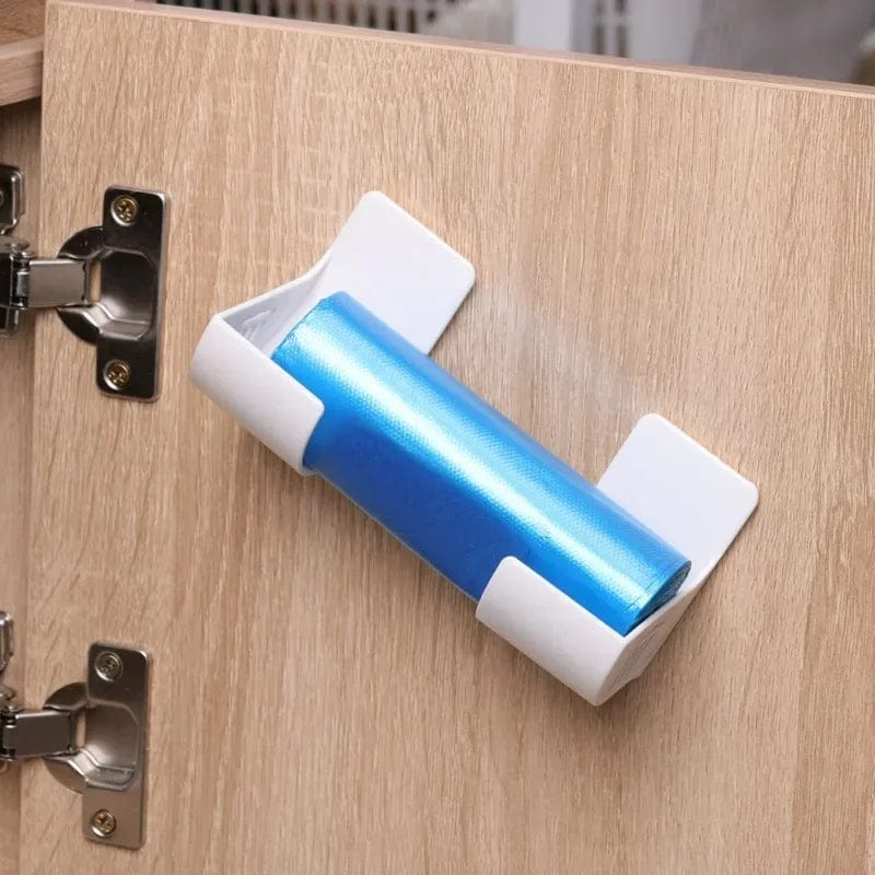2/6PCS Väggmonterad Sopsäckshållare Förvaring av Soppåsar Plastpåse Filmbehållare Dispenser för Kökshylla