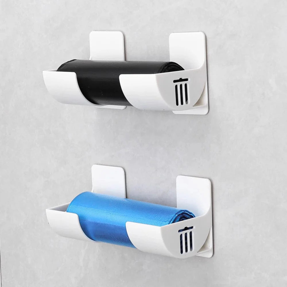 2/6PCS Vägghängd Soppåsehållare Soppåse Förvaring Box Organiserare Plastpåse Filmbehållare Dispenser För Kökshylla
