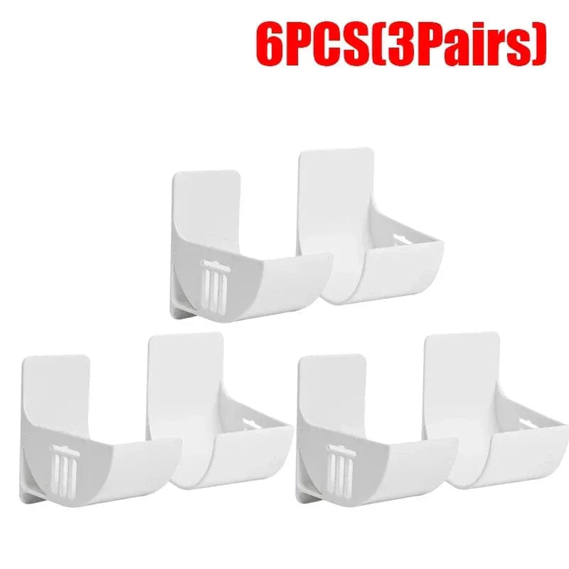 2/6PCS Väggmonterad Soppåsehållare Soppåse Förvaringslåda Organiserare Plastpåse Filmbehållare Dispenser För Kökshylla 6PCS(3par)