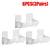 2/6PCS Väggmonterad Soppåsehållare Soppåse Förvaringslåda Organiserare Plastpåse Filmbehållare Dispenser För Kökshylla 6PCS(3par)