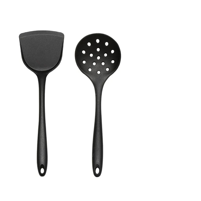 3/2 delar Kök Verktyg Set Silikon Redskap Set Non-Stick Kokkärl Slev Spade Kökstillbehör 2 delar Stil 4