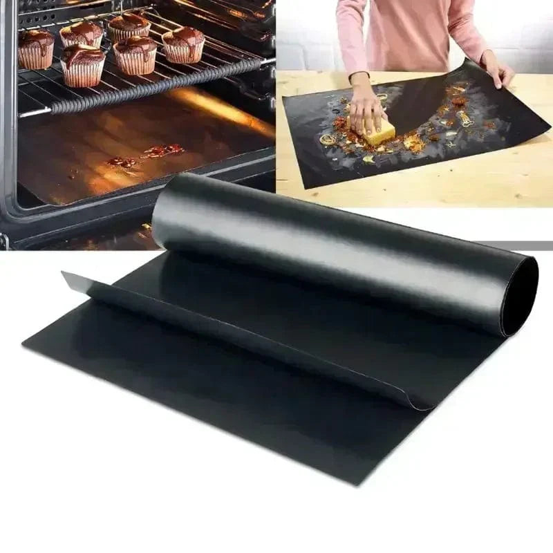 33x40cm Återanvändbar Non-stick BBQ Grillmatta 0,08mm Tjock PTFE Barbecue Bakplåtsskydd Kockmat Microugnsverktyg DropShip