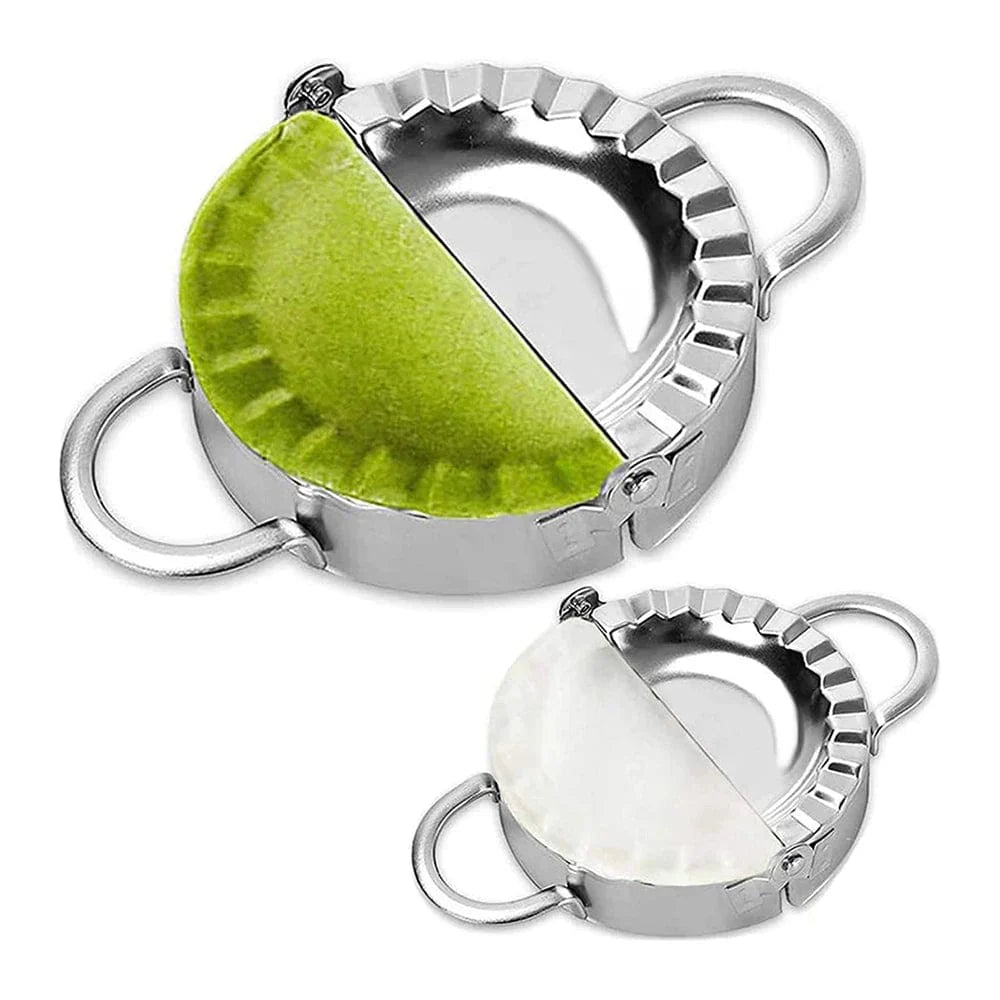 5 delar/Set Dumplingsform i rostfritt stål Kinesisk Shuijiao-Makare Empanadas Metalldegpressverktyg Bakverk Kökstillbehör