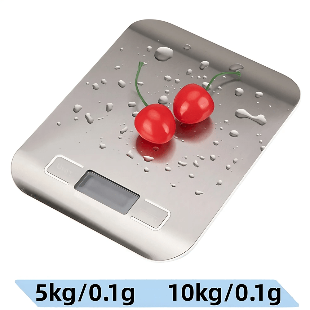 Digital köksvåg i rostfritt stål 5kg/10kg