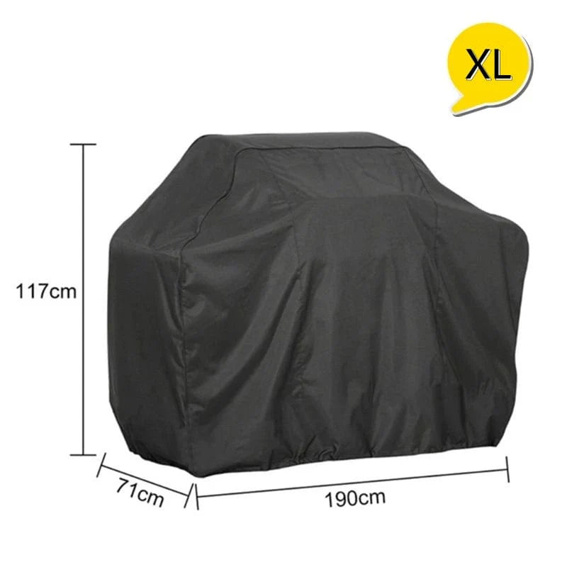 Black Waterproof Rain BBQ Cover Outdoor Grill Cover Weber Heavy Duty Barbacoa Anti Dust Rain Gas Charcoal Electric BBQ Cover xl