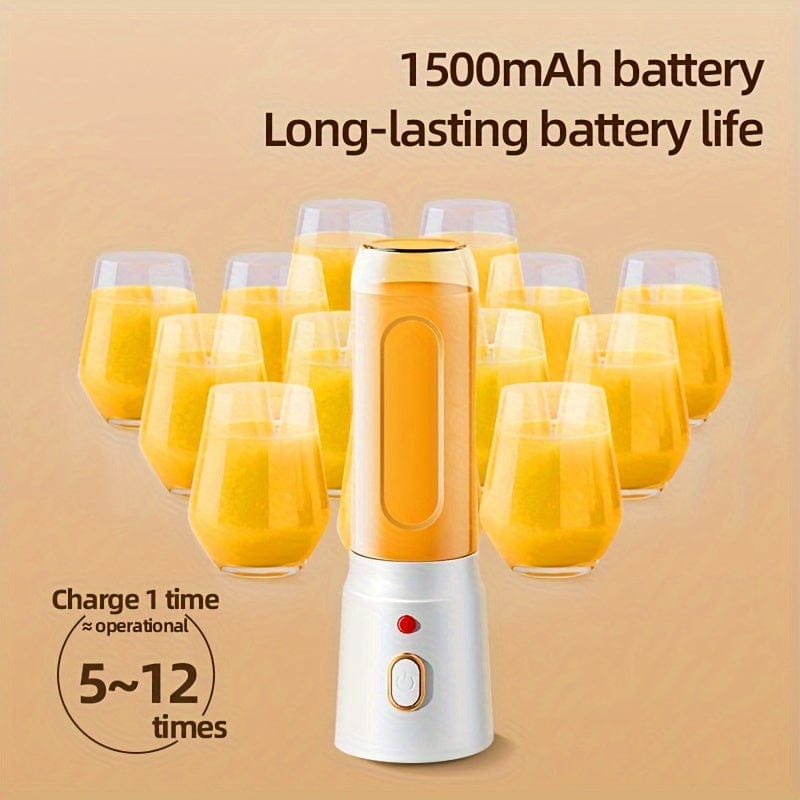 USB-Uppladdningsbar Multifunktionell Mixer: Juicer för Frukter, Grönsaker, Is, Smoothie Vit