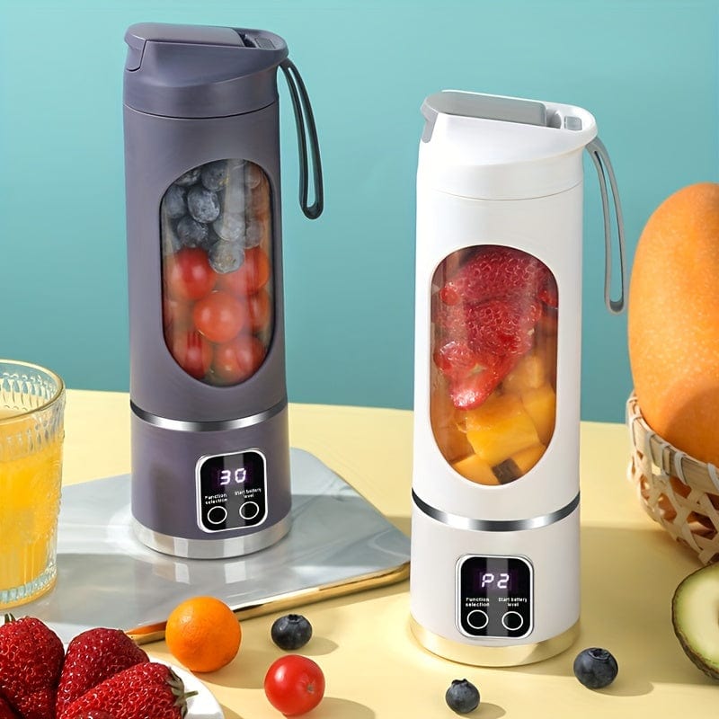 USB-uppladdningsbar blender med LED-display - 450 ml, perfekt för smoothies och milkshakes