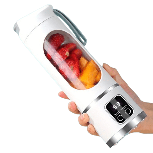 USB-uppladdningsbar blender med LED-display - 450 ml, perfekt för smoothies och milkshakes