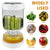 Picklesburk med Gafflar - Dispenser för Pickles och Oliv - Gurkbehållare för Köksset