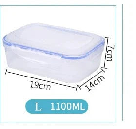 Lunchbox i plast för barn 6 storlekar - Miljövänlig, mikrovågssäker, hermetisk 1100ml