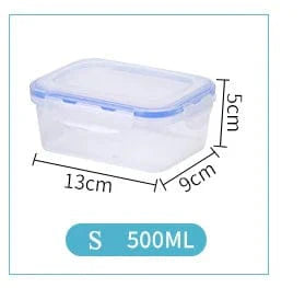 Lunchbox i plast för barn 6 storlekar - Miljövänlig, mikrovågssäker, lufttät 500 ml
