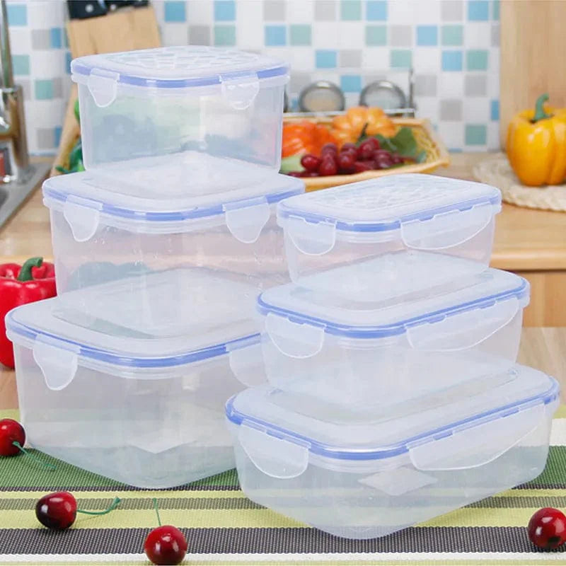 Lunchbox i plast för barn 6 storlekar - Miljövänlig, mikrovågssäker, tät.