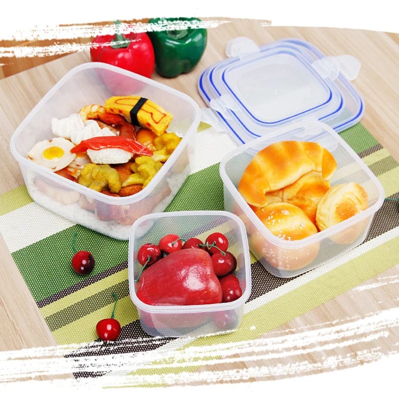 Lunchbox i plast för barn 6 storlekar - Miljövänlig, mikrovågssäker, tät.