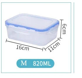 Plastlåda för barn i 6 storlekar - Miljövänlig, mikrovågssäker, lufttät 820ml