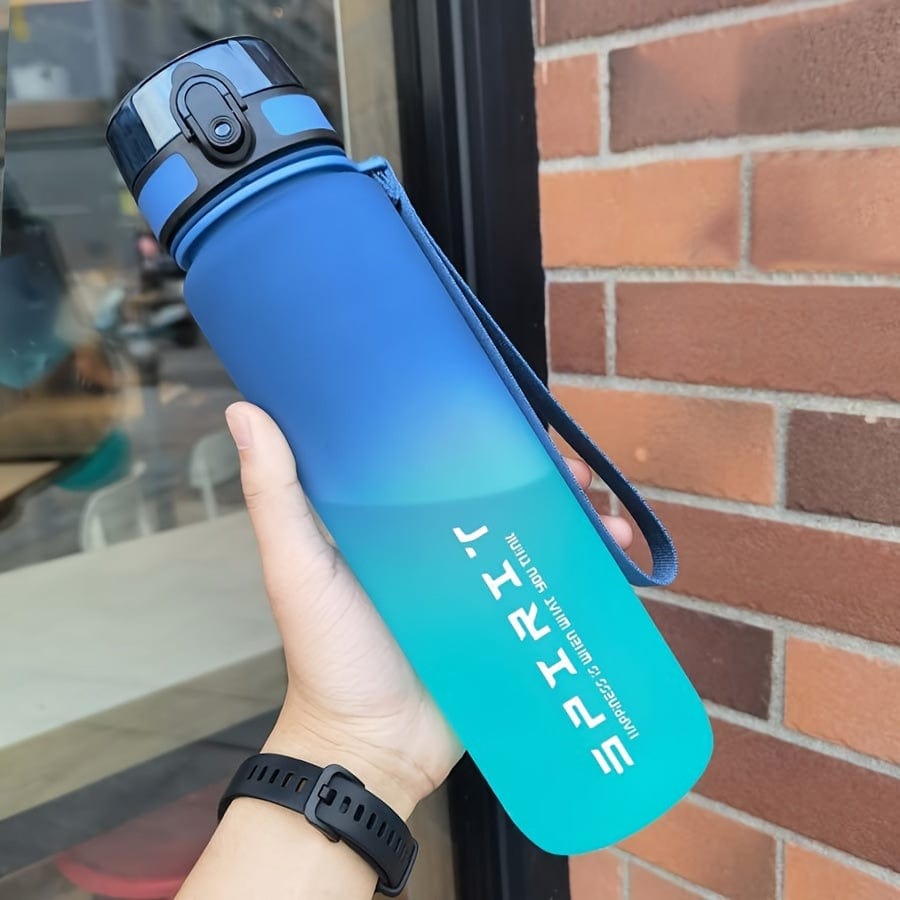Sportig Plastvattenflaska 500ml - Läckagesäker - För Camping, Vandring, Fitness - Födelsetagsgåva