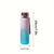 Sportig plastvattensflaska 500ml - Läckagefri - För camping, vandring, fitness - Födelsedagspresent Rosa Cyan Gradient / 500ml