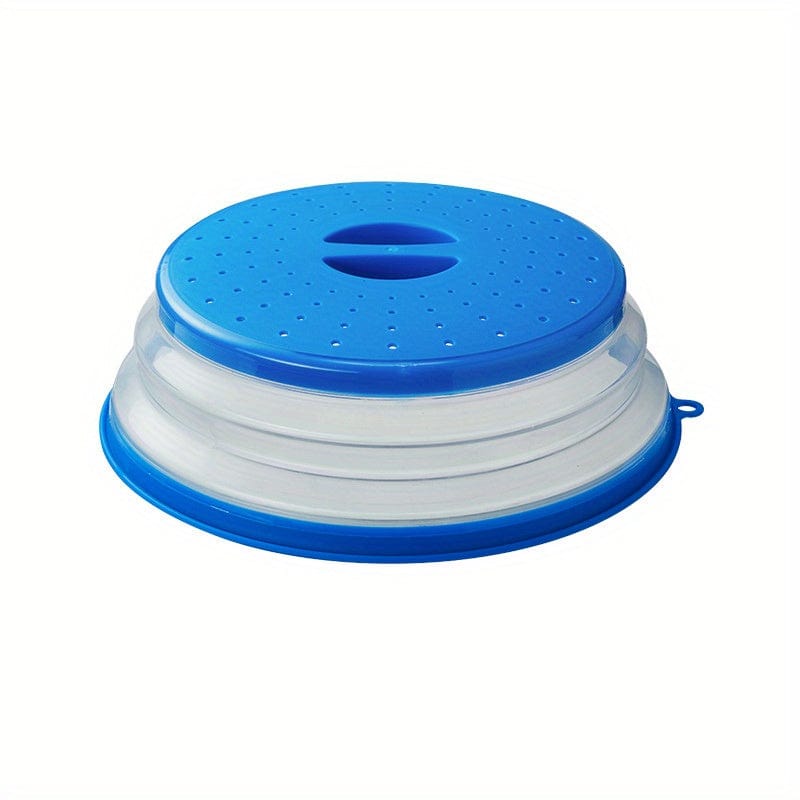 Fällbar Ventilerad Mikrovågsugnshuv med Handtag, Tvättbart Matfilter, Kökstillbehör Blå A