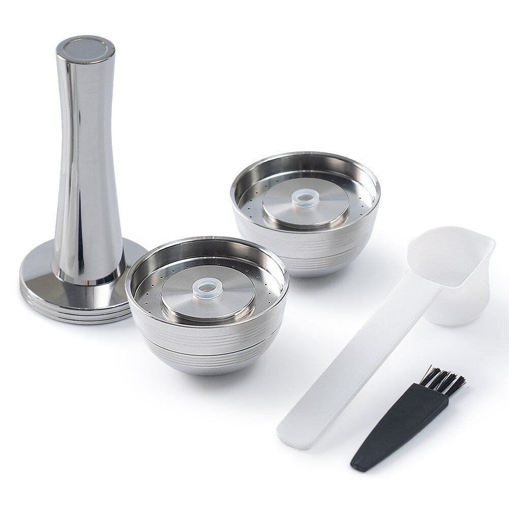 Återanvändbara kapslar för Nespresso Vertuo Next 1 Kapsel + 1 Pressare