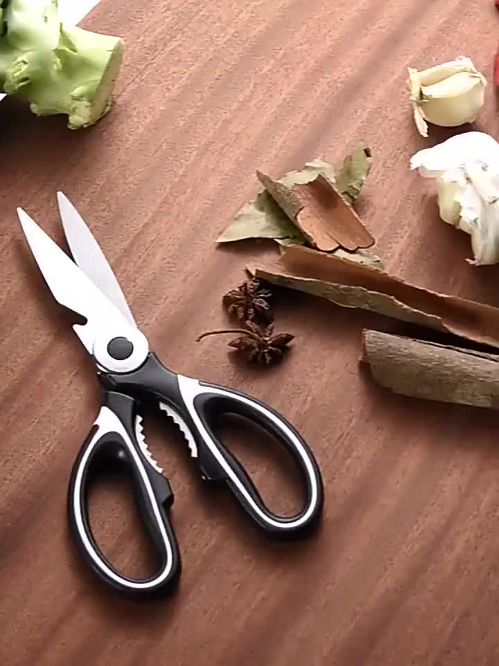 Multifunktionella kökssaxar för fågel i rostfritt stål Thick Multifunctional Kitchen Scissors