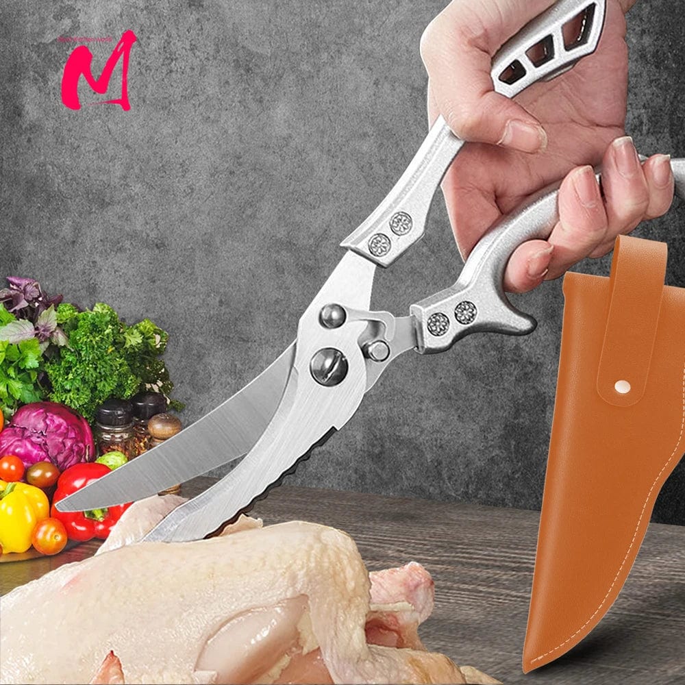 Köksaxar med blad i rostfritt stål 4Cr - MYVIT