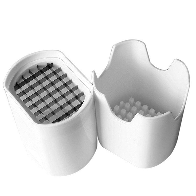 Pommesfriteskärare med korsmönstrade blad