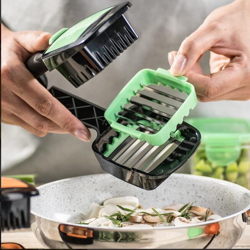 Multifunktionell grönsakskniv « Nicer Dicer Quick »