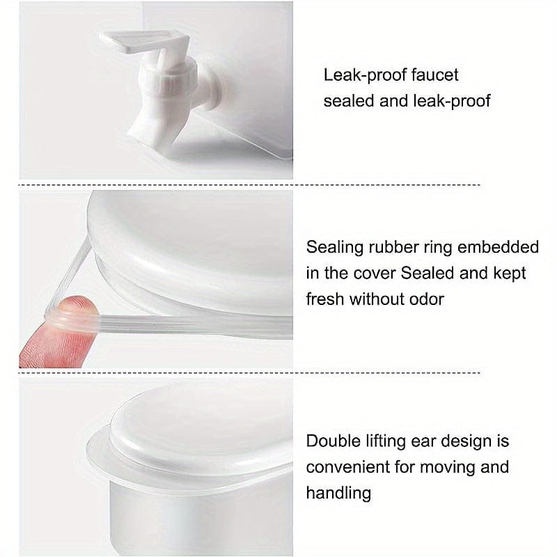 Distributionsapparat för Drycker i Plast med Kran - XXL Kapacitet - Idealisk för Kylskåp - Frukttekrus och Limonadflaska - Hemaccessoarer 3.5L