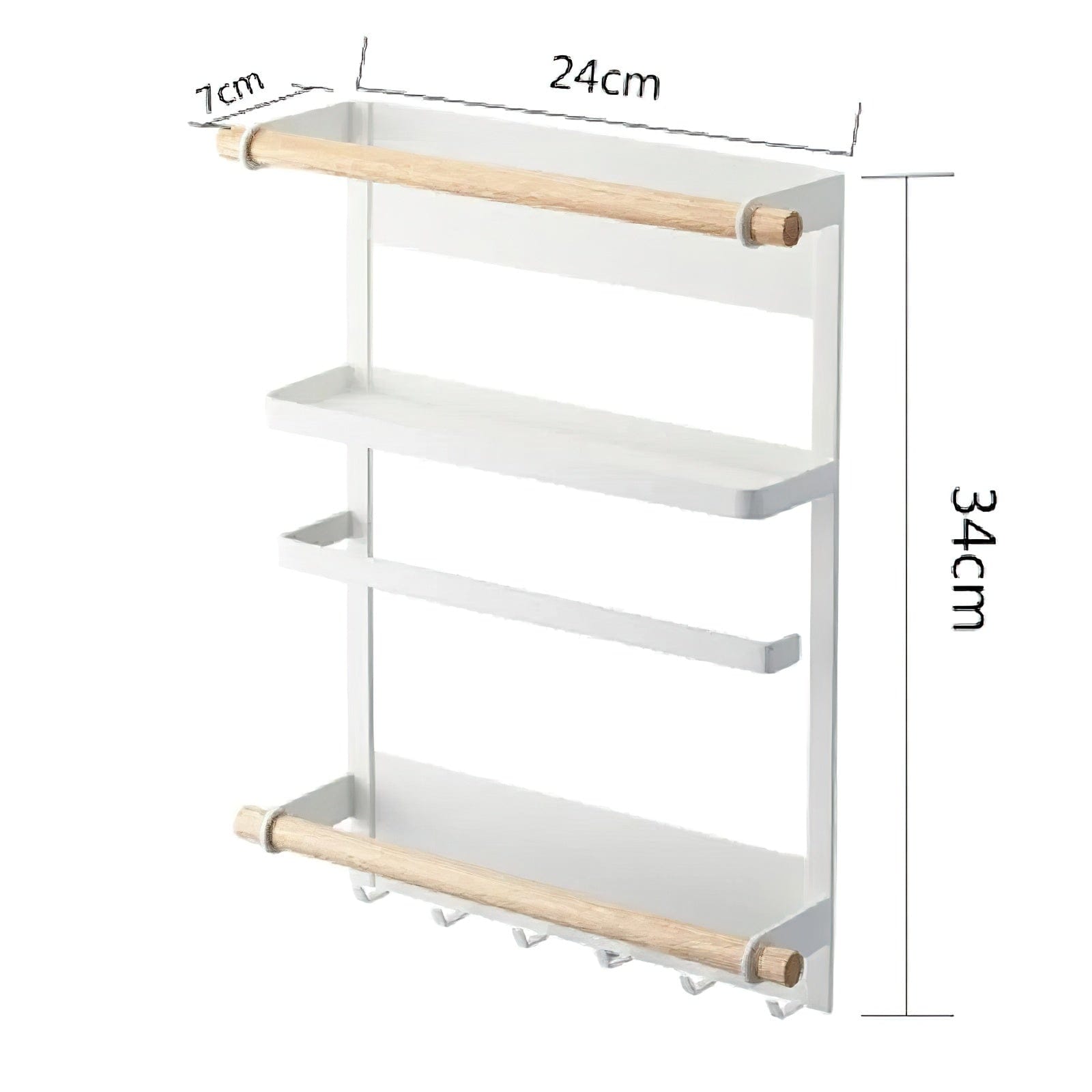 Magnetisk Förvaringshylla Vit