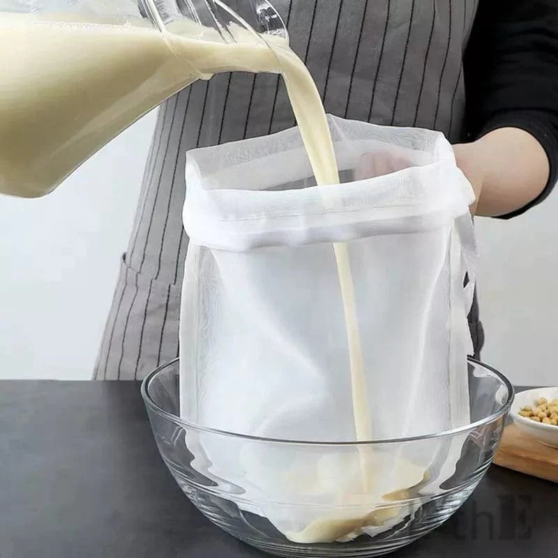 Återanvändbart Nylonfilter för Te, Kaffe, Olja - Filterpåse för Växtbaserad Mjölk