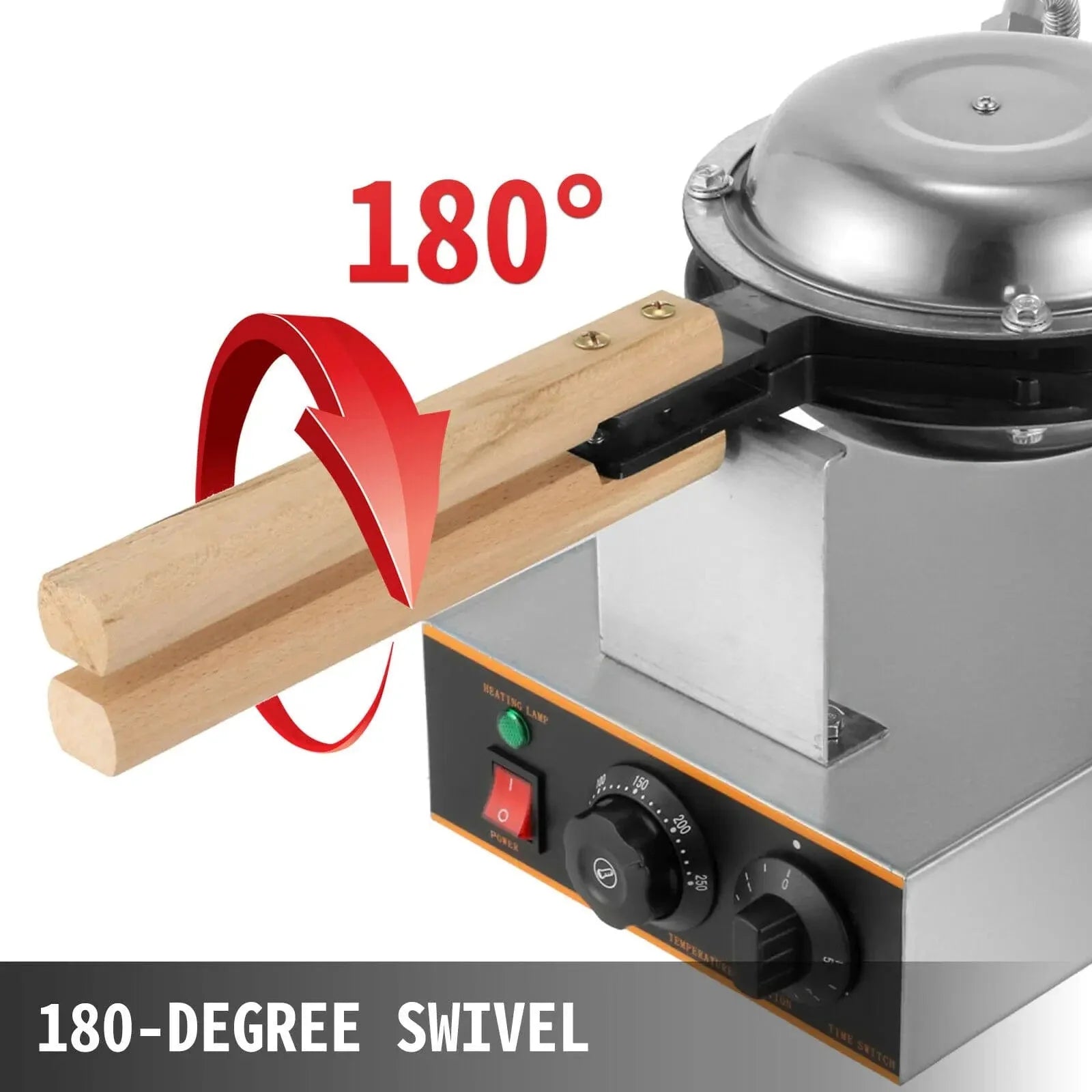 Äggbullejärn i Rostfritt Stål Fyra Våfflor