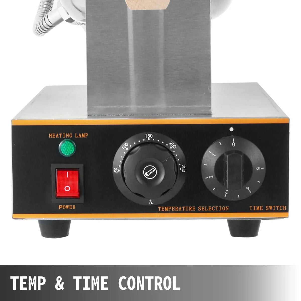 Äggbullejärn i Rostfritt Stål Fyra Våfflor