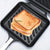 Grill för smörgåsar avtagbar för gas/induktion, non-stick plattor, svart