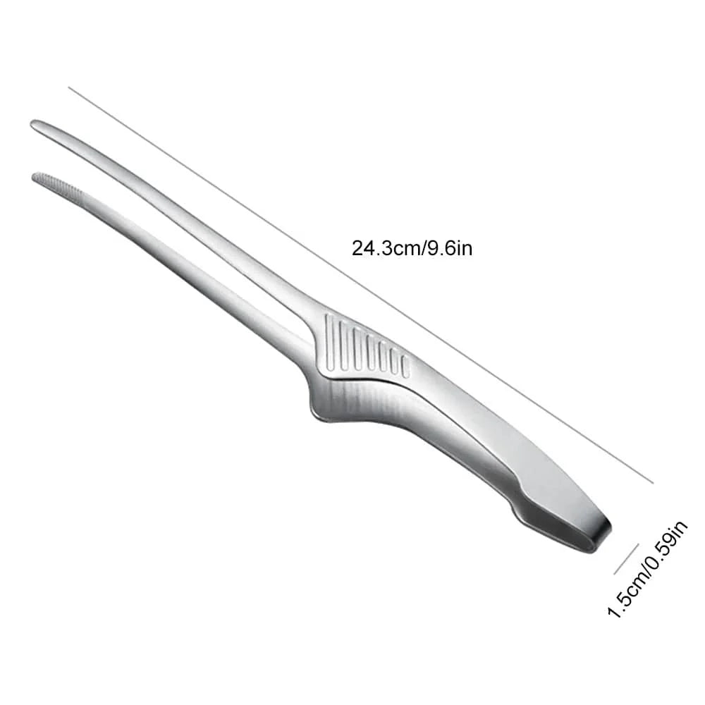 Koreanska Grill Clips i Rostfritt Stål, Kocktång för Grilla, Bakverk, Brödtång, Utomhusgrillning, Stekklämmor och Verktyg
