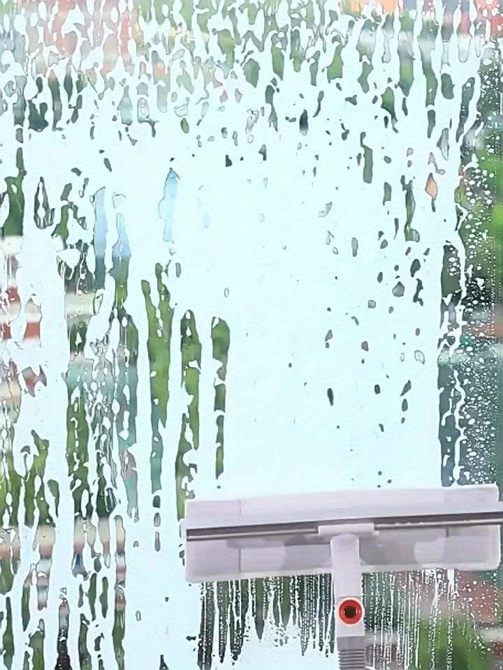 Teleskopisk 2-i-1 Fönsterputsare, Rotationsmopp och Skrapa, Fönsterskrapa, Bil Vindruteskrapa 1 st