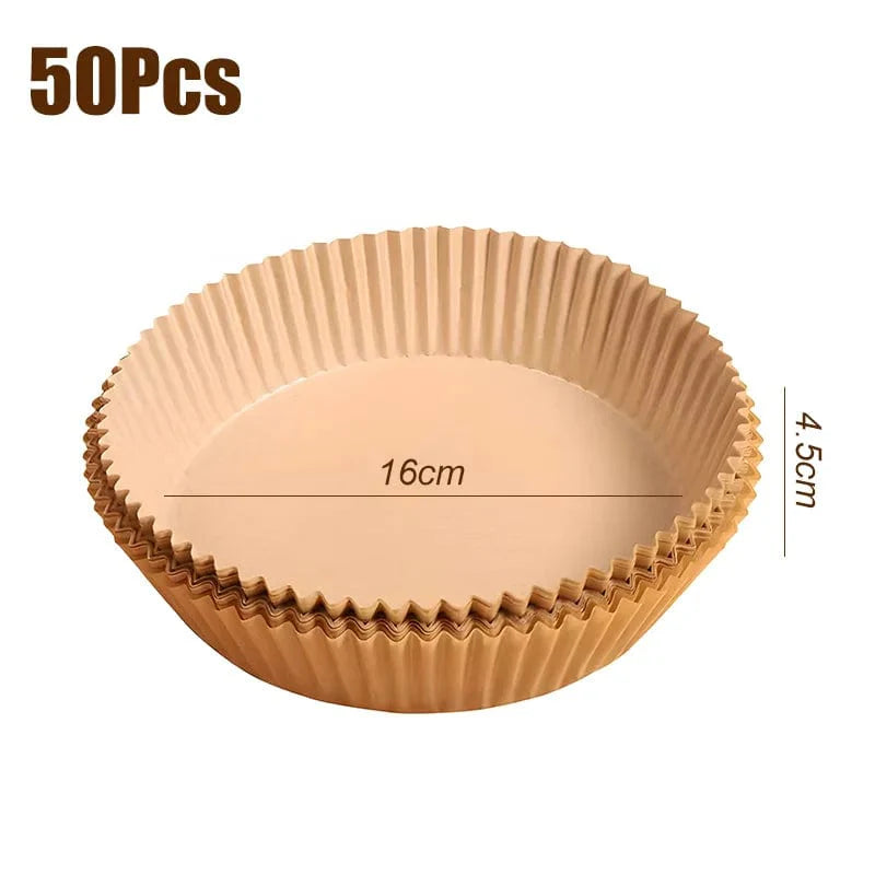 Engångsliner för luftfritös - Mikrovågssäker bakningsaccessoar 16cm A 50st