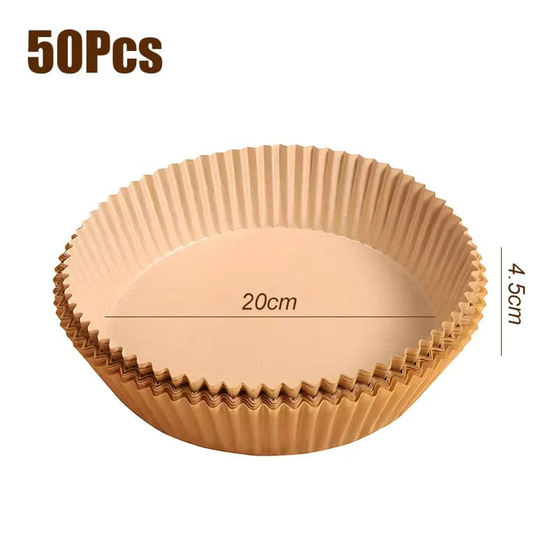 Engångsinnerliner för luftfritös - Mikrovågssäkert tillbehör 20 cm A 50 st