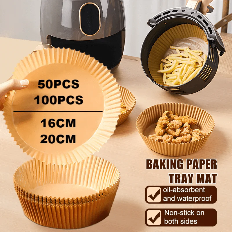 Engångsliner för air fryer - Mikrovågssäker matlagningstillbehör