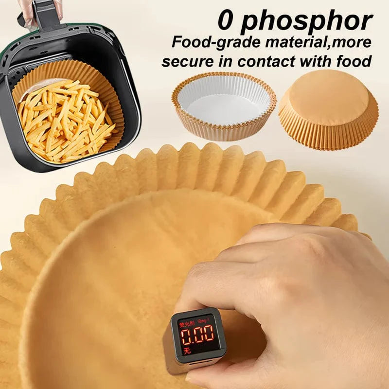 Engångsliner för air fryer - Mikrovågssäker matlagningstillbehör