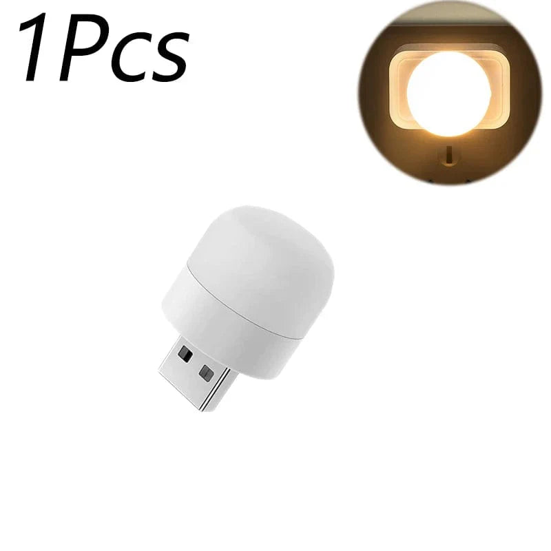 Mini läslampa USB Varmvit Uppladdningsbar 1-10 st 1 st Varm